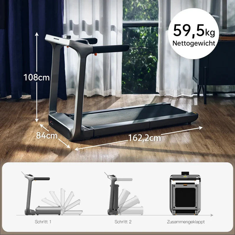 WalkingPad X218 Klappbares Laufband mit Handläufen, bis 18 km/h & 136 kg