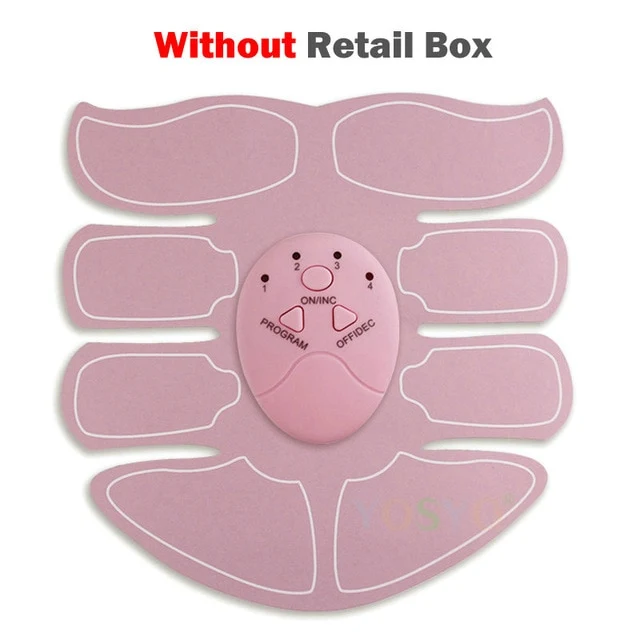 EMS Muscle Stimulator Trainer Wireless Smart Fitness Abdominal Training Electric Weight Loss Stickers WITHOUT Retail Box