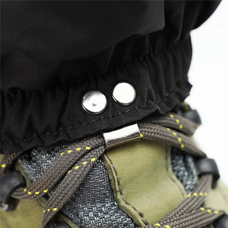 Wasserdichte Gamaschen 1 Paar aus 210D Oxford-Polyester mit oder ohne Fleece-Innenfutter, Beinschutz für Wandern, Skifahren und Outdoor