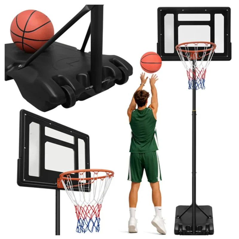 Mobiler Basketballkorb höhenverstellbar bis 259 cm – Outdoor Basketballständer