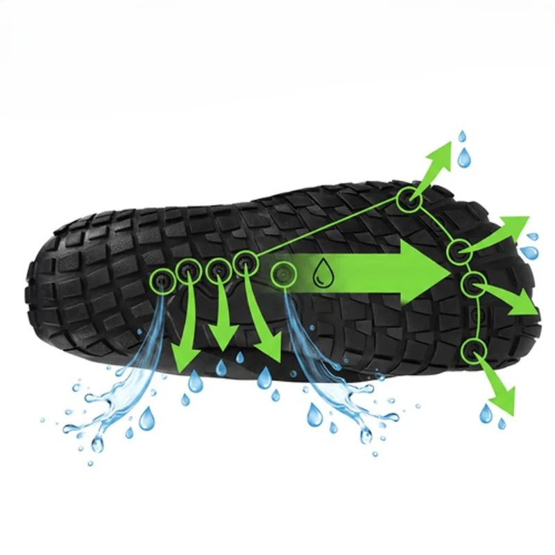 Aqua Schuhe Wasserschuhe Schwimmschuhe für Herren, Wassersport steiniger Strand Bootfahren