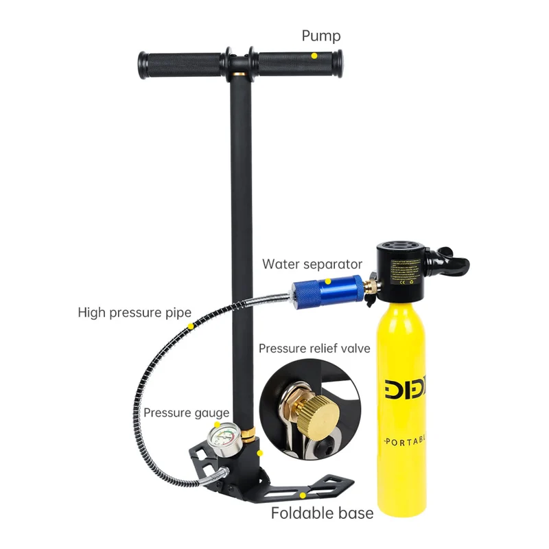 Hochdruckpumpe mit Manometer, bis 300bar / 30 MPA