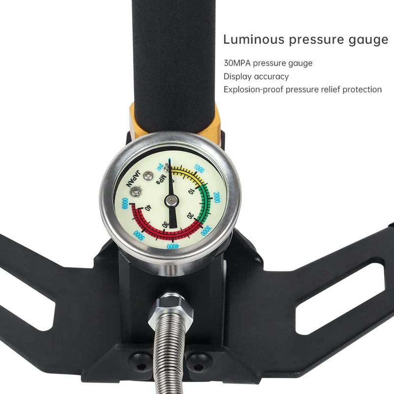 Hochdruckpumpe mit Manometer, bis 300bar / 30 MPA