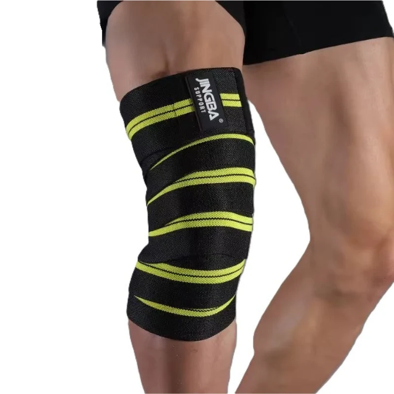 Kniebandagen, Wickelbandage, 1 Stück Kniestütze mit Klettverschluss, 8 x 200 cm