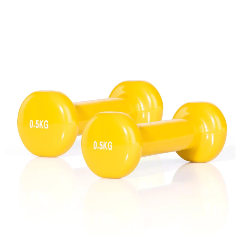 Gymnastikhanteln, 1 Paar Kurzhantel Gewichtsstufen 0,5-5 Kg, Kunststoffummantelt
