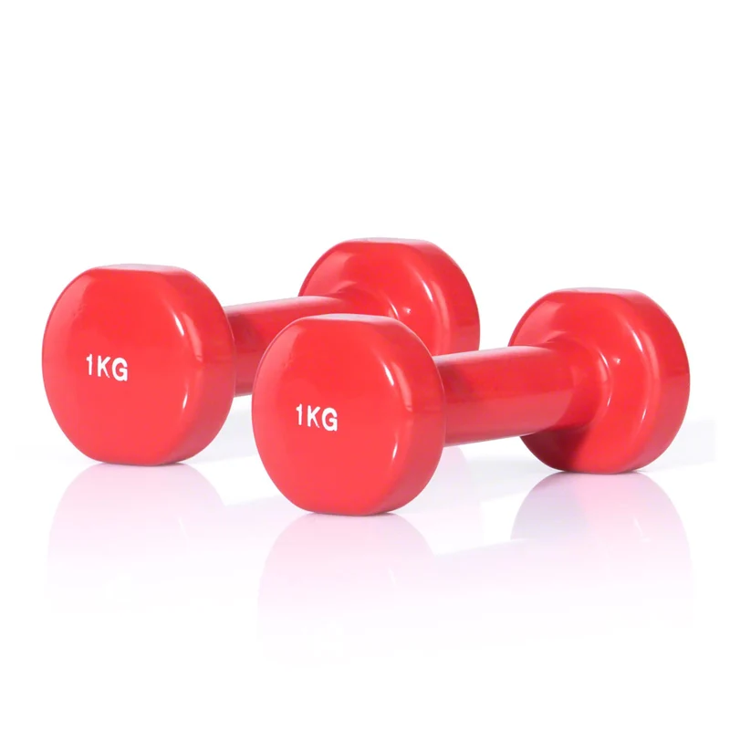 Gymnastikhanteln, 1 Paar Kurzhantel Gewichtsstufen 0,5-5 Kg, Kunststoffummantelt