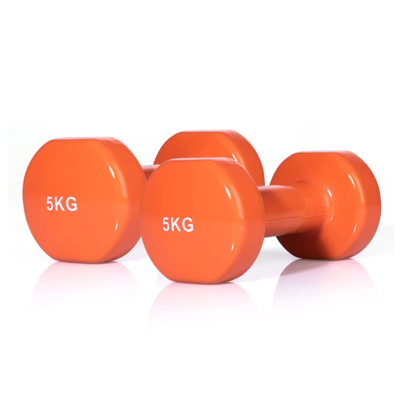 Gymnastikhanteln, 1 Paar Kurzhantel Gewichtsstufen 0,5-5 Kg, Kunststoffummantelt