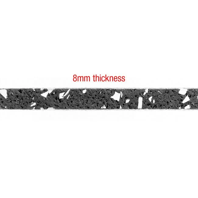 Gorilla Rubber Flooring - 8mm 24" x 24" - Interlocking Tile w/Speckle - V2