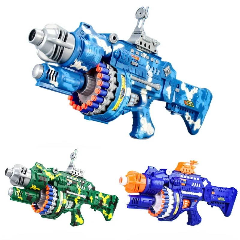 Spielzeug-Gewehr mit 20 Saugnapf-Schaumstoff Patronen, Dart Blaster für drinnen & draußen
