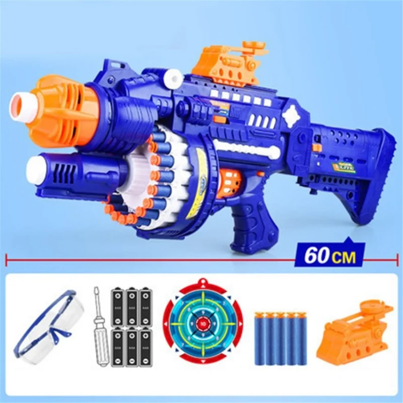 Spielzeug-Gewehr mit 20 Saugnapf-Schaumstoff Patronen, Dart Blaster für drinnen & draußen