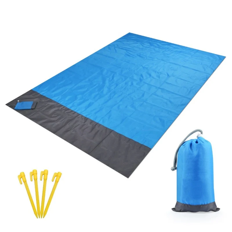 Strandmatte 140 x 200 cm oder 200 x 210 cm – Picknickdecke kompakt, ultraleicht & wasserdicht