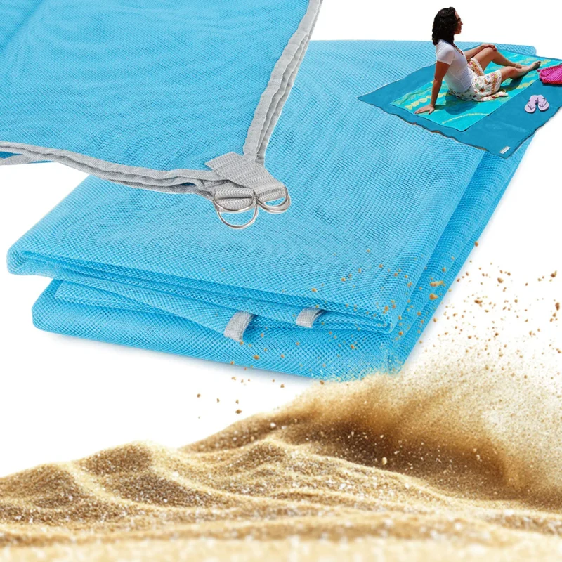Strandmatte 150 x 200 cm oder 200 x 200 cm – Sandfrei, mit Befestigungsösen