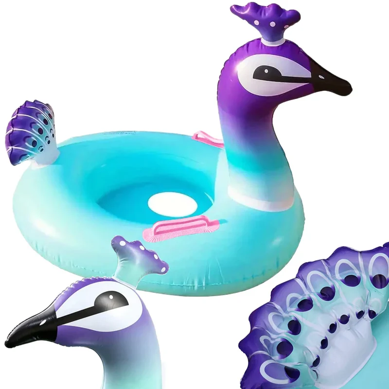 Pfau Kinder Schwimmring, Poolspaß 1-3 Jahre, 60 x 45 cm