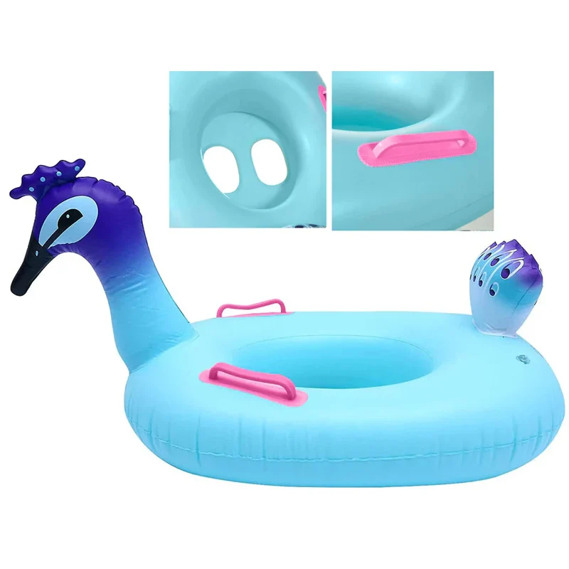 Pfau Kinder Schwimmring, Poolspaß 1-3 Jahre, 60 x 45 cm