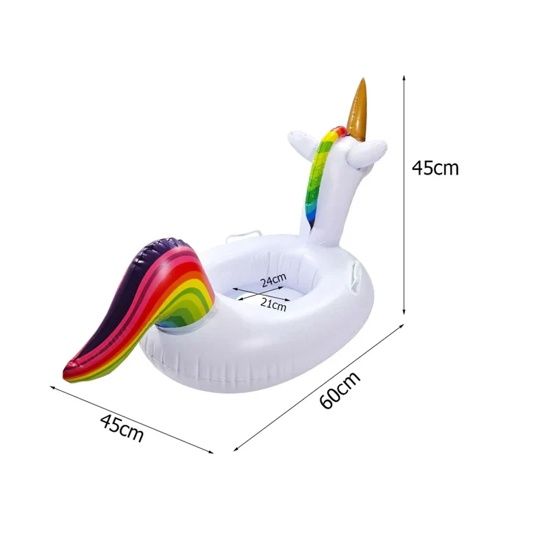 Schwimmring Einhorn für Kinder, Poolspaß 1-3 Jahre, 60 x 45 cm