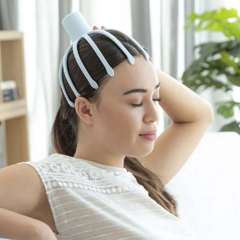 Kopfmassagegerät aufladbar Deluxe mit 360°-Vibrationsmassage – kabellos & leise