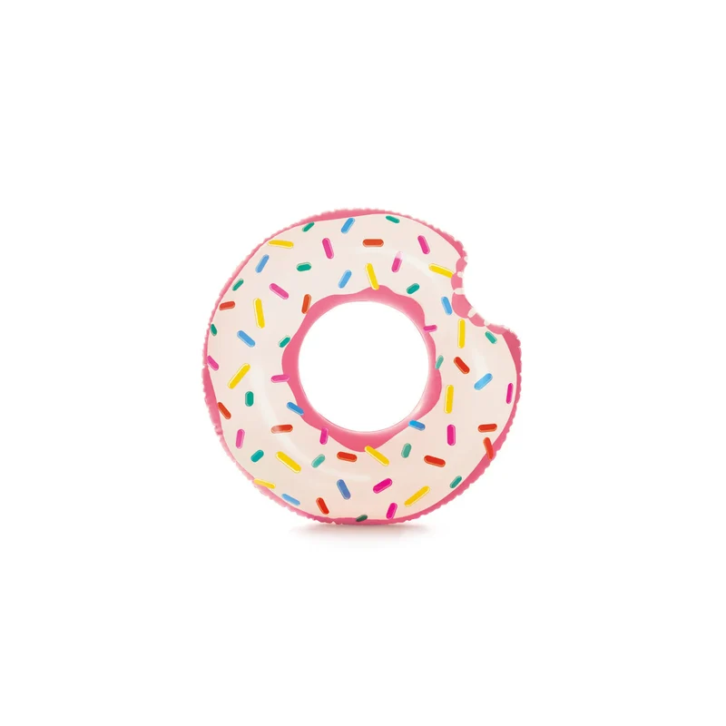 Poolreifen Regenbogen Donut – Aufblasbarer Schwimmring aus Vinyl für Erwachsene & Jugendliche (94 cm)