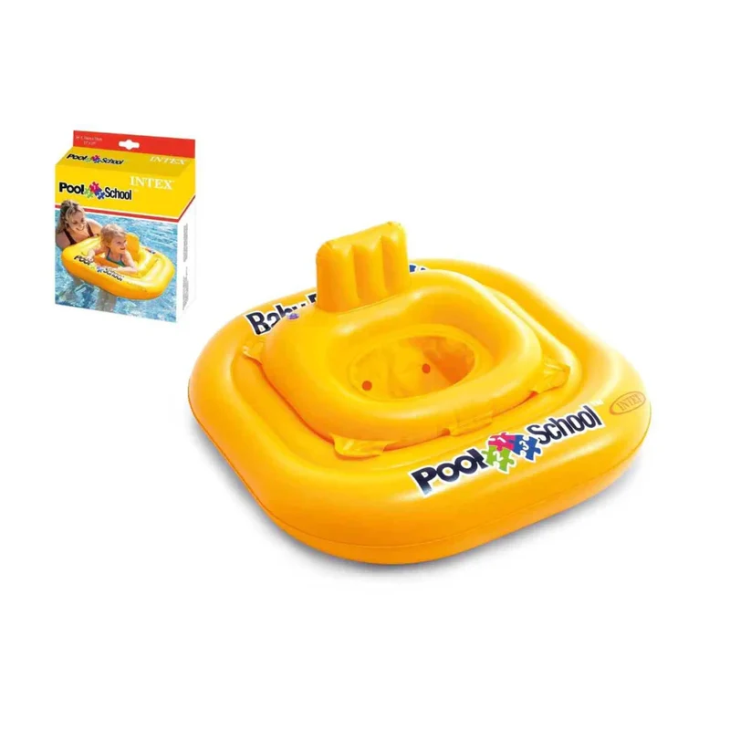 Schwimmring aufblasbar für Kinder bis 15 kg, mit Kopfstütze