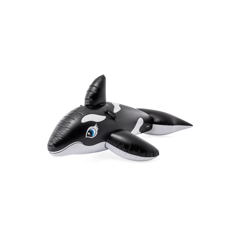 Orca-Reitwal aufblasbar, Poolspielzeug für Kinder 193 x 119 cm