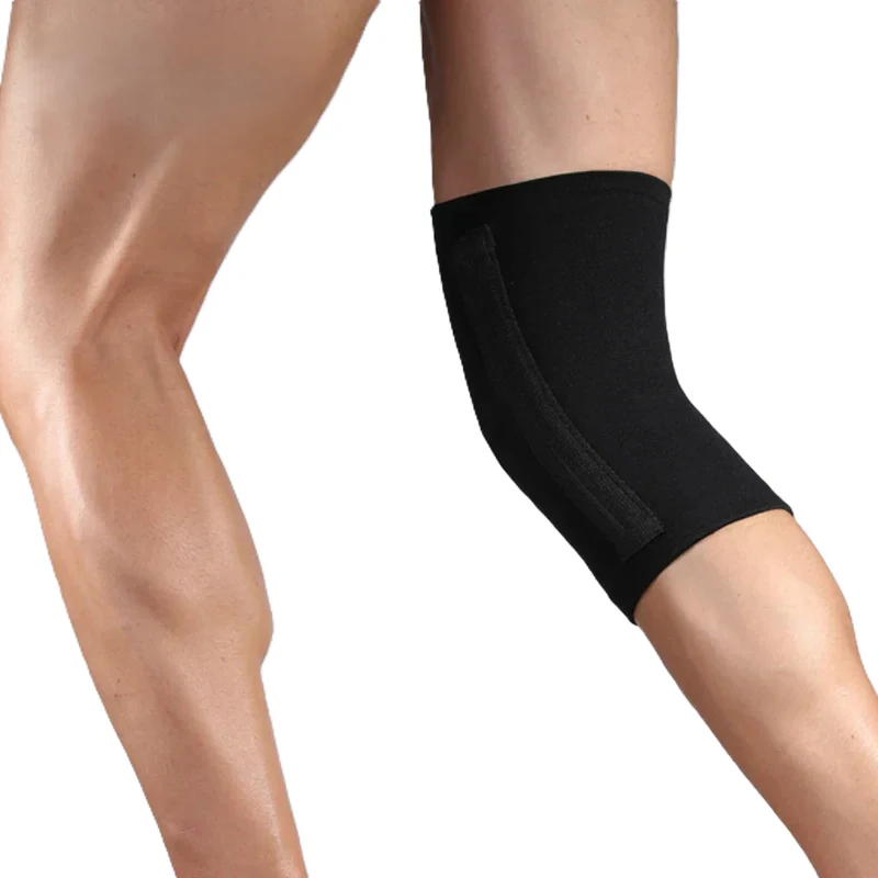Kniebandage Nylon mit Kompression, Sportlicher Knieschutz für Training und Alltag, rutschfest und atmungsaktiv, offener Patellabereich
