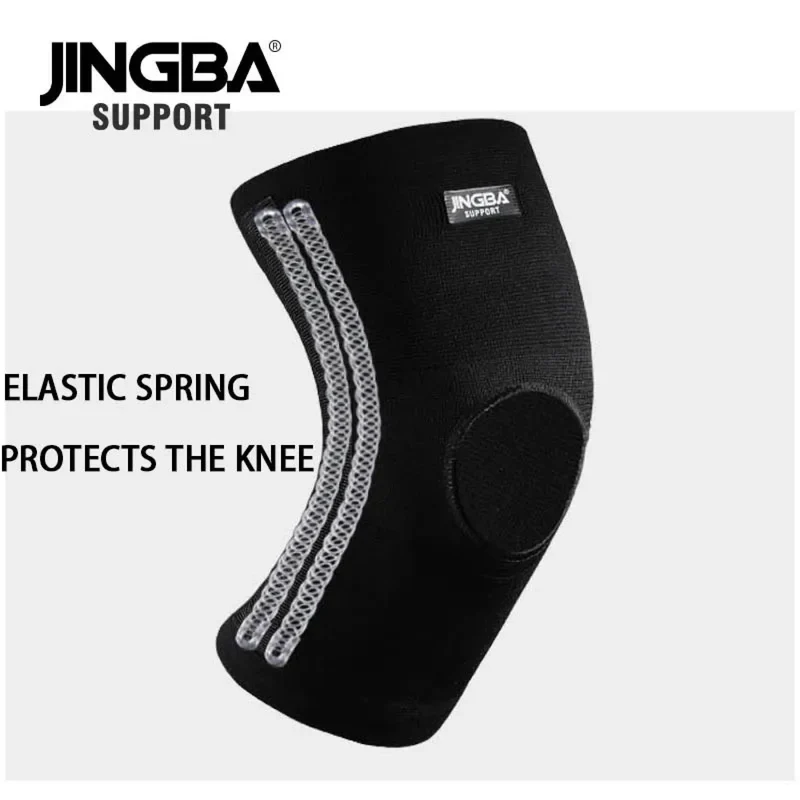 Kniebandage Nylon mit Kompression, Sportlicher Knieschutz für Training und Alltag, rutschfest und atmungsaktiv, offener Patellabereich