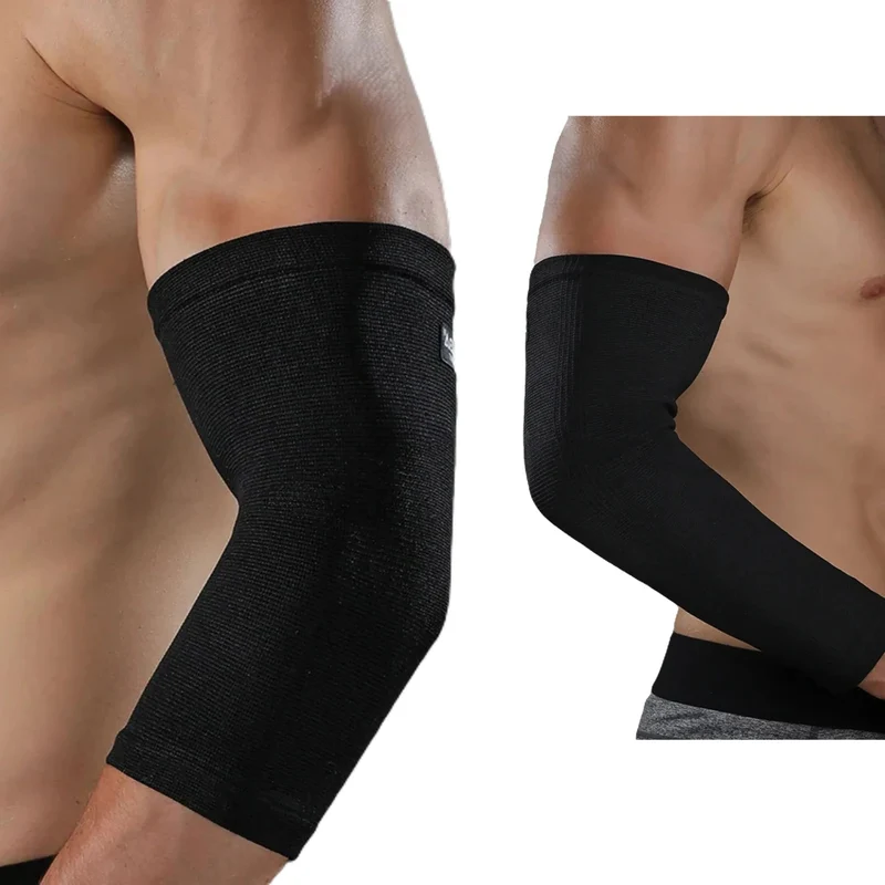 Ellenbogenbandage Nylon mit Kompression, 1 Stk. für Training und Alltag, rutschfest und atmungsaktiv