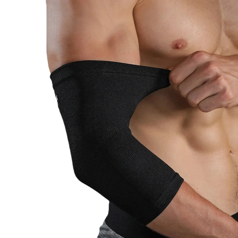 Ellenbogenbandage Nylon mit Kompression, 1 Stk. für Training und Alltag, rutschfest und atmungsaktiv