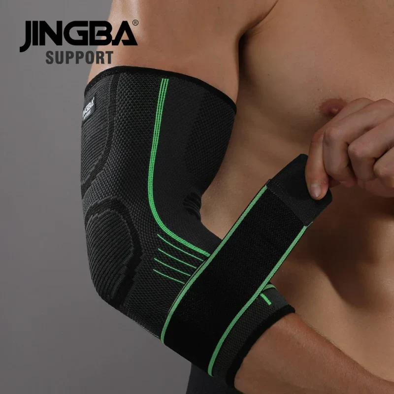 Ellenbogenbandage Kompression, atmungsaktive Sportbandage für Training und Alltag, mit oder ohne Extra-Kompressionsband