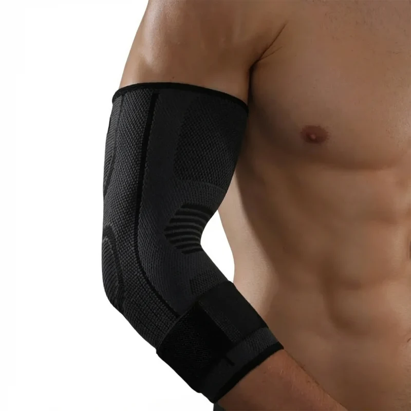 Ellenbogenbandage Kompression, atmungsaktive Sportbandage für Training und Alltag, mit oder ohne Extra-Kompressionsband
