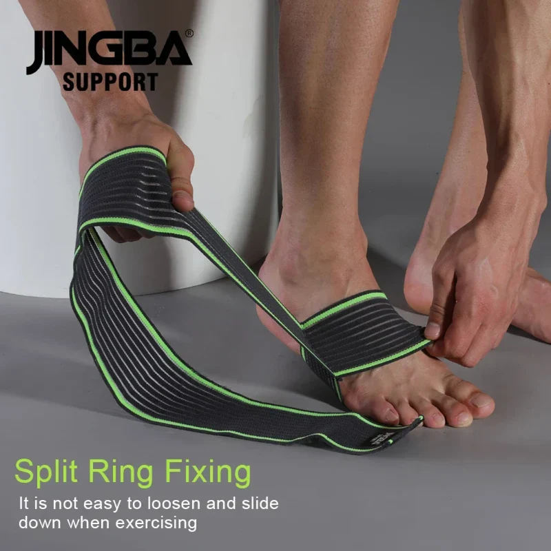 Elastische Knöchelbandage mit Wickelverschluss, Fitness & Gelenkschutz, Sprunggelenkbandage in 2 Farben
