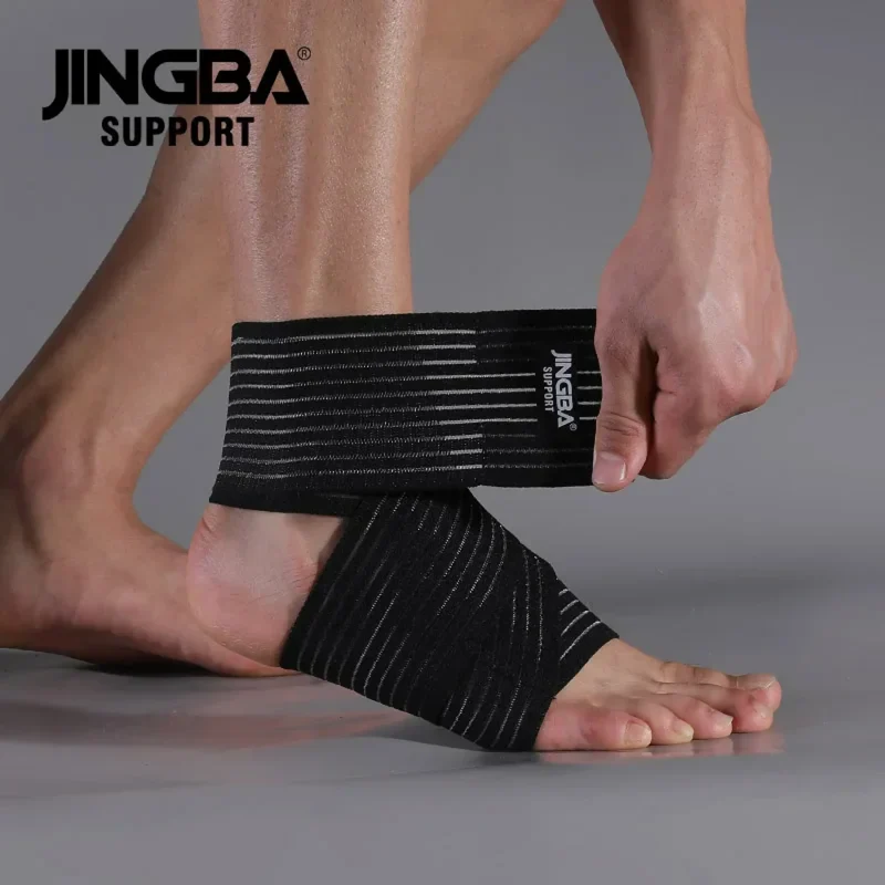 Elastische Knöchelbandage mit Wickelverschluss, Fitness & Gelenkschutz, Sprunggelenkbandage in 2 Farben