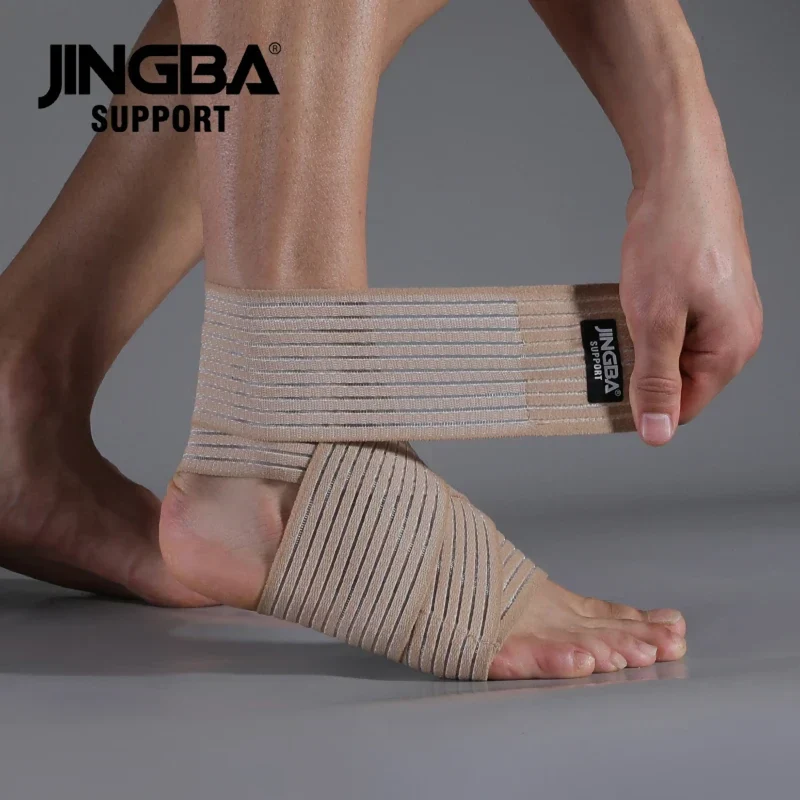 Elastische Knöchelbandage mit Wickelverschluss, Fitness & Gelenkschutz, Sprunggelenkbandage in 2 Farben