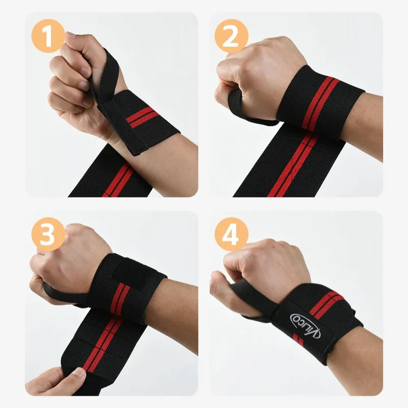 Handgelenkbandage aus Nylon – Fitness Bandage mit Daumenschlaufe & Klettverschluss, Handgelenkstütze für Krafttraining, Bodybuilding, Calisthenics