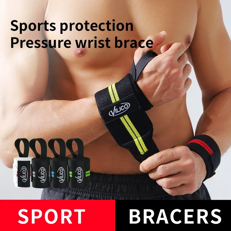 Handgelenkbandage aus Nylon – Fitness Bandage mit Daumenschlaufe & Klettverschluss, Handgelenkstütze für Krafttraining, Bodybuilding, Calisthenics