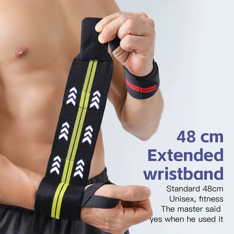 Handgelenkbandage aus Nylon – Fitness Bandage mit Daumenschlaufe & Klettverschluss, Handgelenkstütze für Krafttraining, Bodybuilding, Calisthenics
