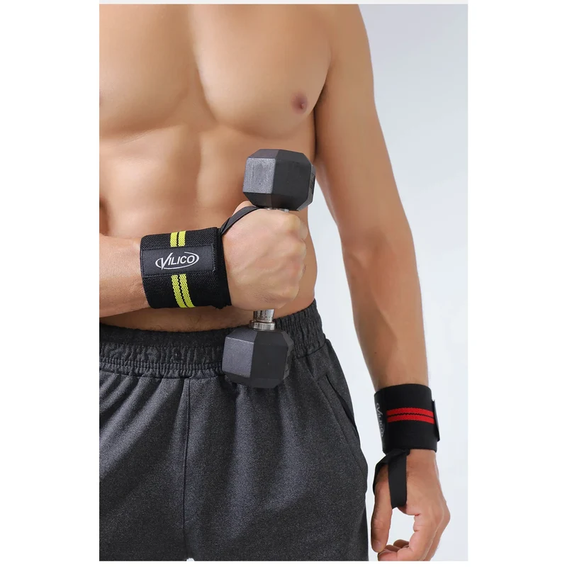 Handgelenkbandage aus Nylon – Fitness Bandage mit Daumenschlaufe & Klettverschluss, Handgelenkstütze für Krafttraining, Bodybuilding, Calisthenics