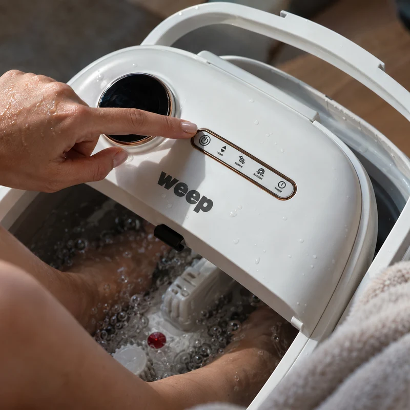 Masażer Do Stóp Wodny Weep D5 Składany Hydromasażer Grzanie Rolki Shiatsu