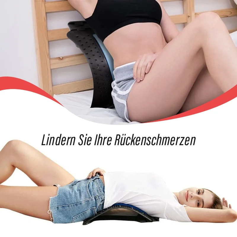 Massage-Rückenstrecker, 3-stufige Intensitätseinstellung, Akupressur-Massage, mit Schaumstoffpolsterung