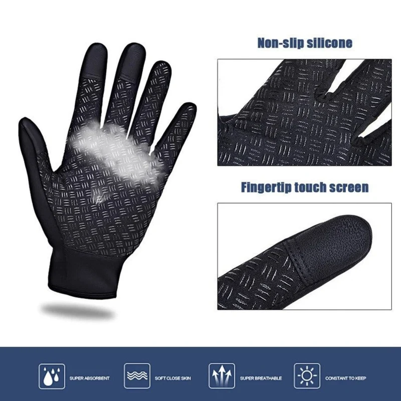 Touchscreen Winterhandschuhe, warm, wasserabweisend & winddicht, rutschfest