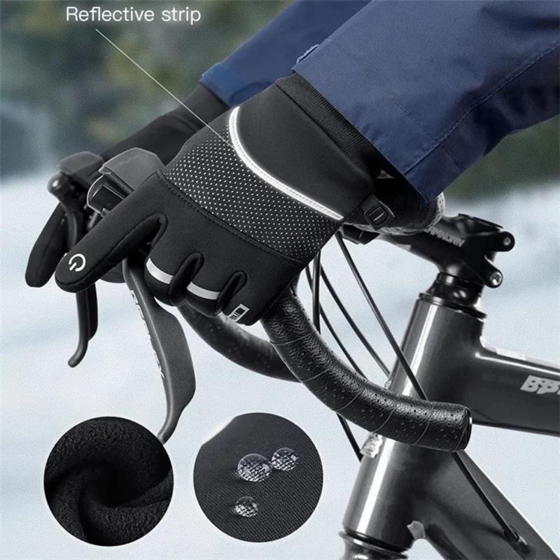 Touchscreen Winterhandschuhe, Smartphone bedienbar, reflektierend, rutschfest