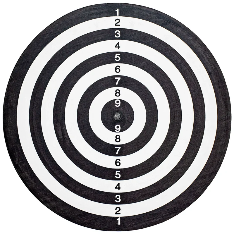 Dartscheiben-Set, Beflockt, inkl. 6 Dartpfeile