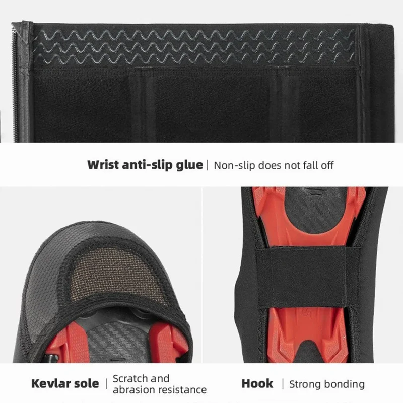 Winter Fahrrad Überschuhe Wasserabweisend Winddicht Warm mit Fleece Aramid Verstärkung Reflektierende Radüberschuhe für Rennrad MTB S bis XL