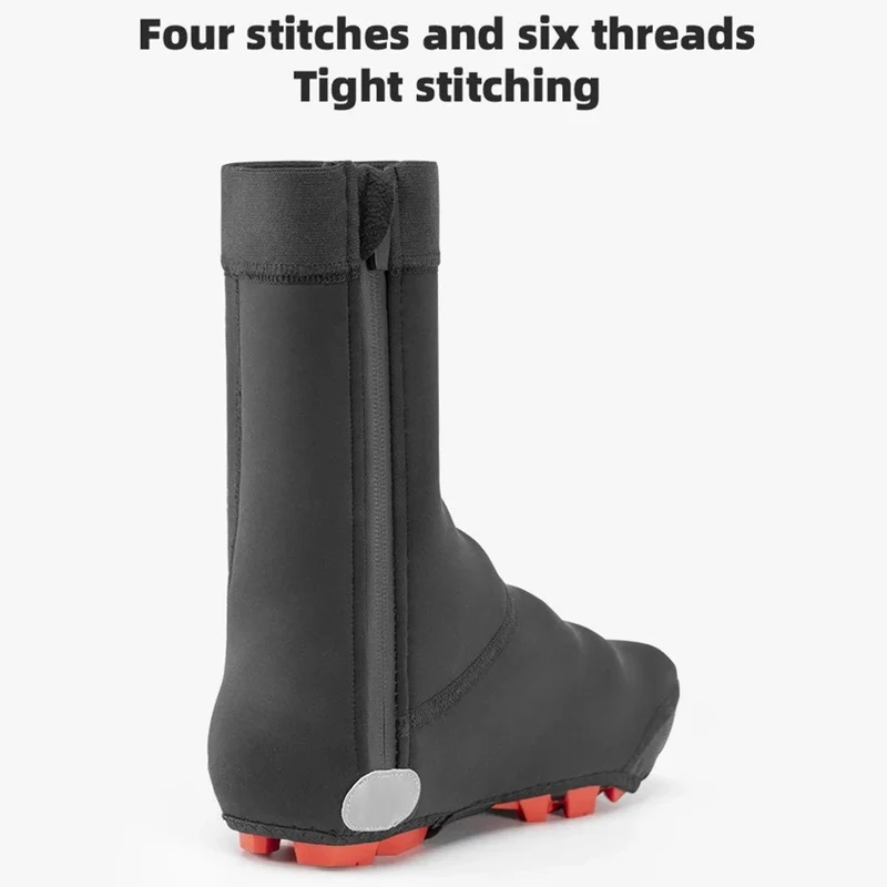 Winter Fahrrad Überschuhe Wasserabweisend Winddicht Warm mit Fleece Aramid Verstärkung Reflektierende Radüberschuhe für Rennrad MTB S bis XL