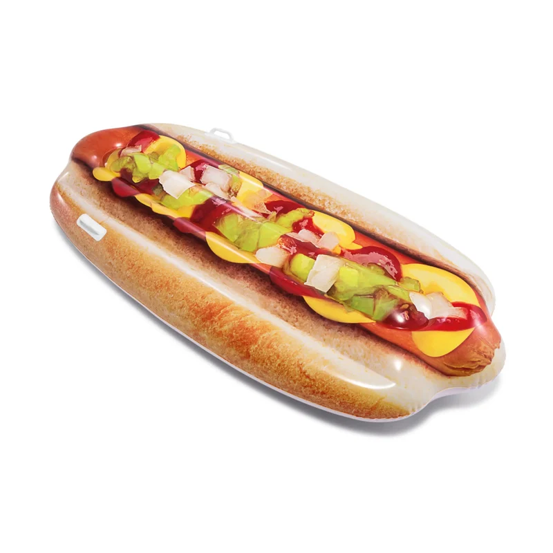Hot-Dog Luftmatratze, fotorealistisches Design, 180x89cm
