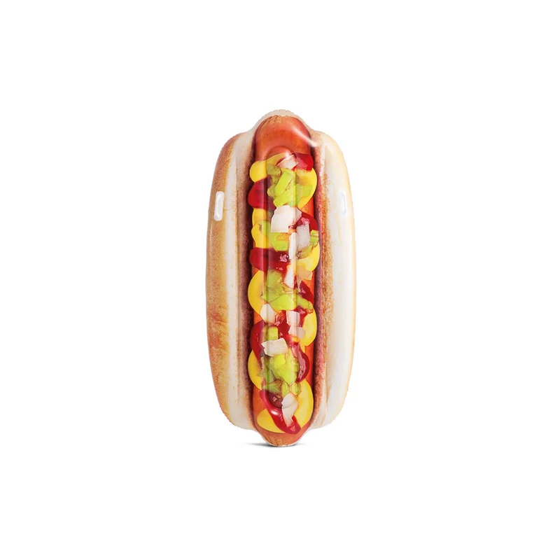 Hot-Dog Luftmatratze, fotorealistisches Design, 180x89cm