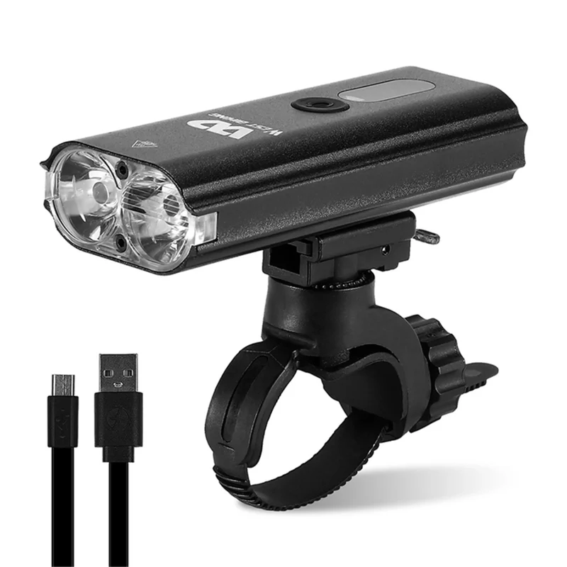 Fahrradlicht aufladbar USB-Frontlicht 600 Lumen, IPX5, 3000 mAh, 5 Lichtmodi