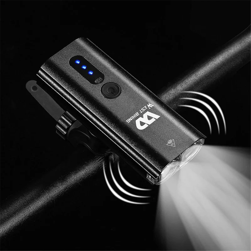 Fahrradlicht aufladbar USB-Frontlicht 600 Lumen, IPX5, 3000 mAh, 5 Lichtmodi