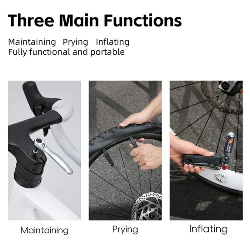 Fahrrad Multitool 5-in-1 Mini Werkzeugset mit Sechskant, Sternprofil TX & Schraubendreher für MTB & Outdoor