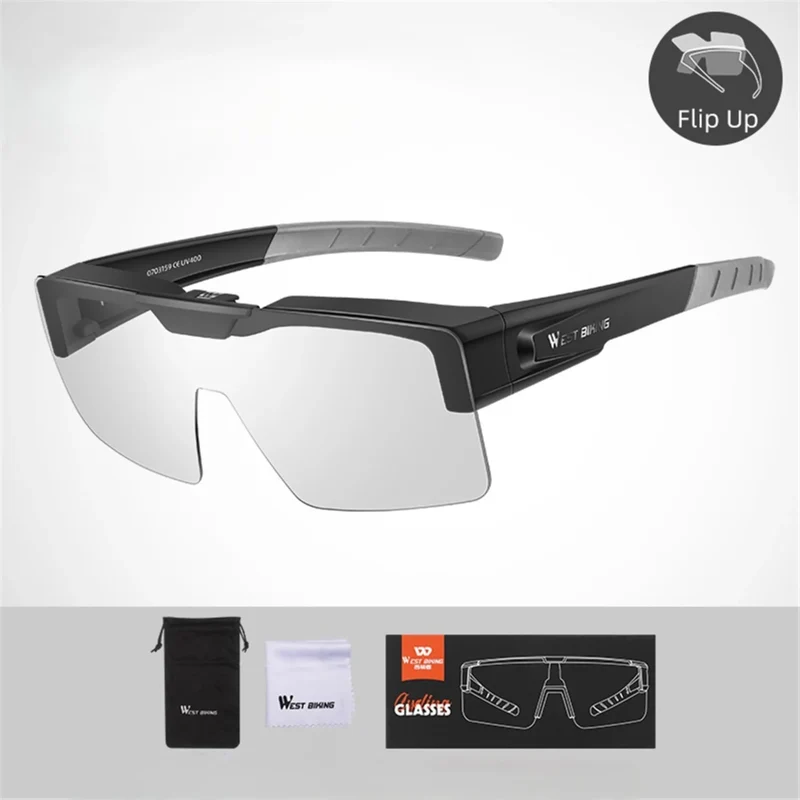 Sport-Sonnenbrille mit Klappvisier, verschiedene Farben, UV-Schutz für Radsport, Laufen & Outdoor