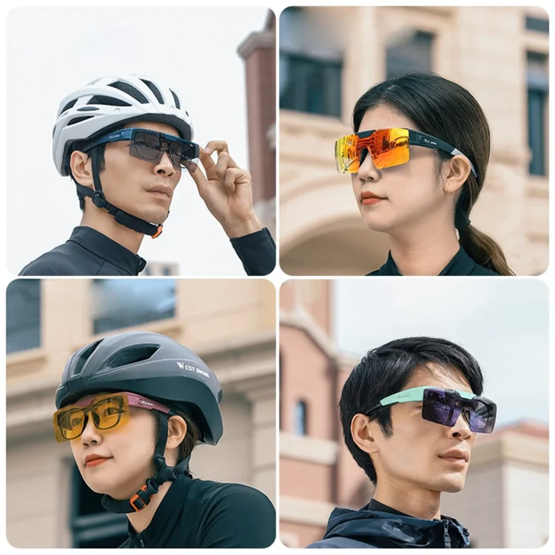 Sport-Sonnenbrille mit Klappvisier, verschiedene Farben, UV-Schutz für Radsport, Laufen & Outdoor